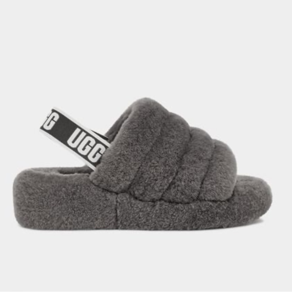 Ugg Fluff Yea grey slippers